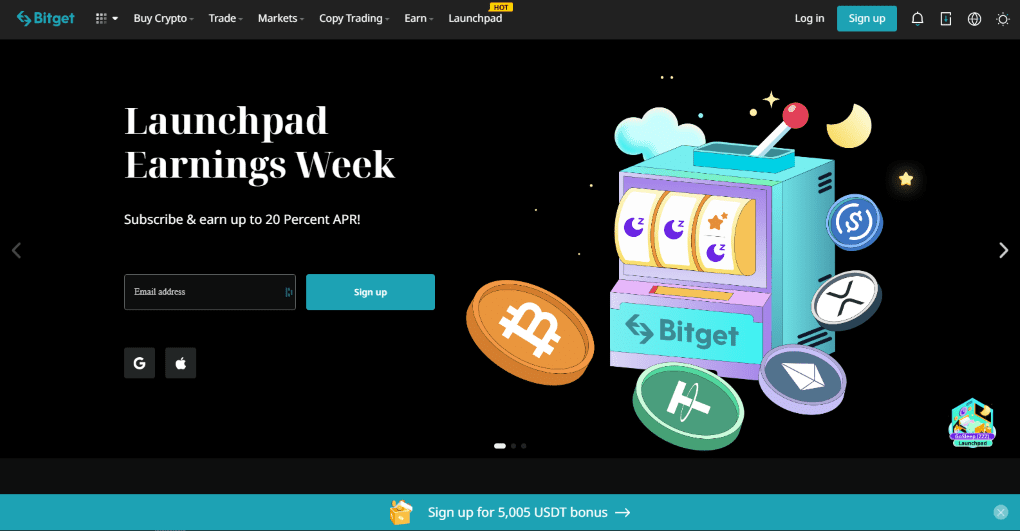 Bitget homepage