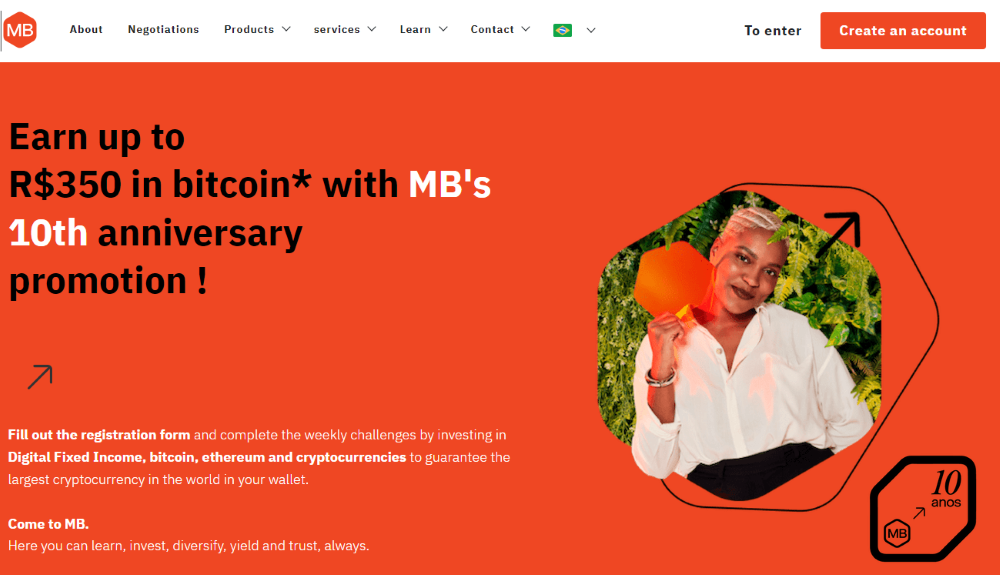 Mercado Bitcoin Homepage