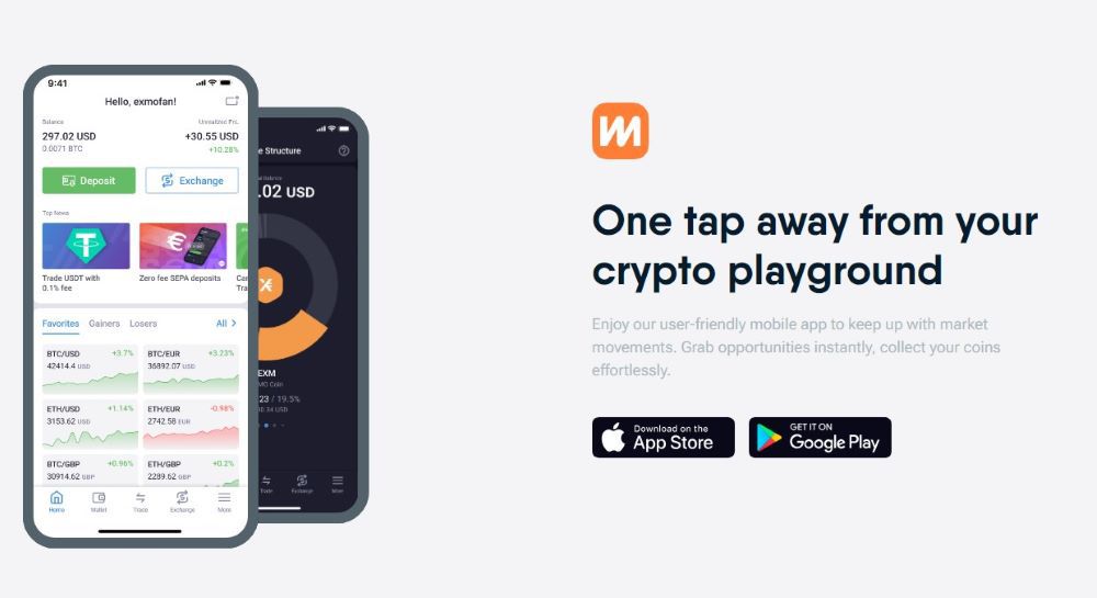 Exmo Mobile App