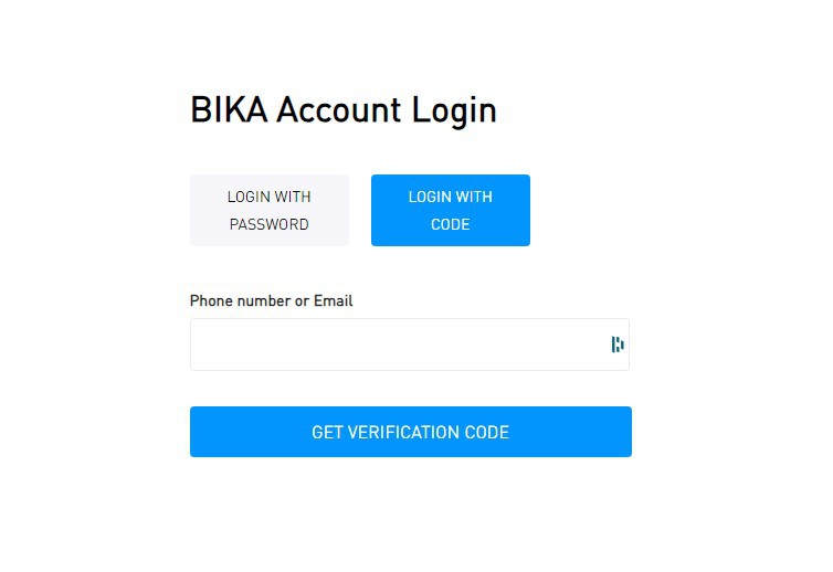 BIKA Login