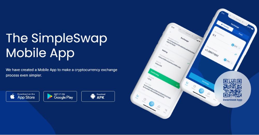 SimpleSwap Mobile App SimpleSwap Mobile App