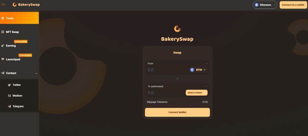 BakerySwap Homepage