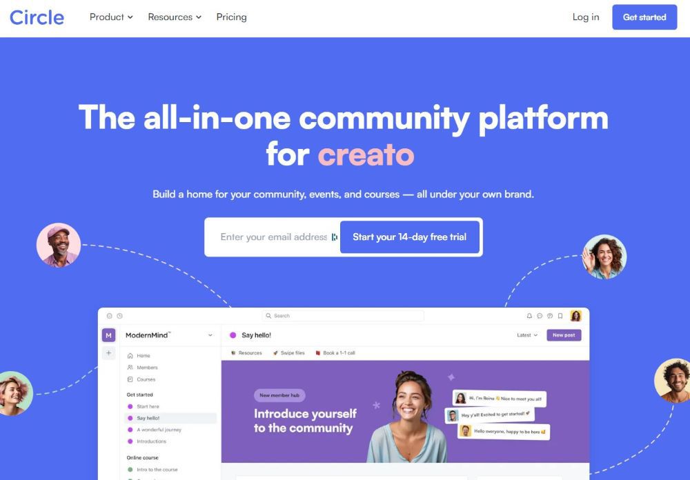 Circle.so Homepage