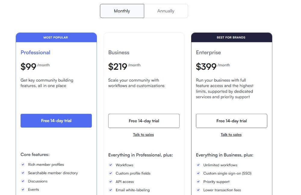 Circle.so pricing